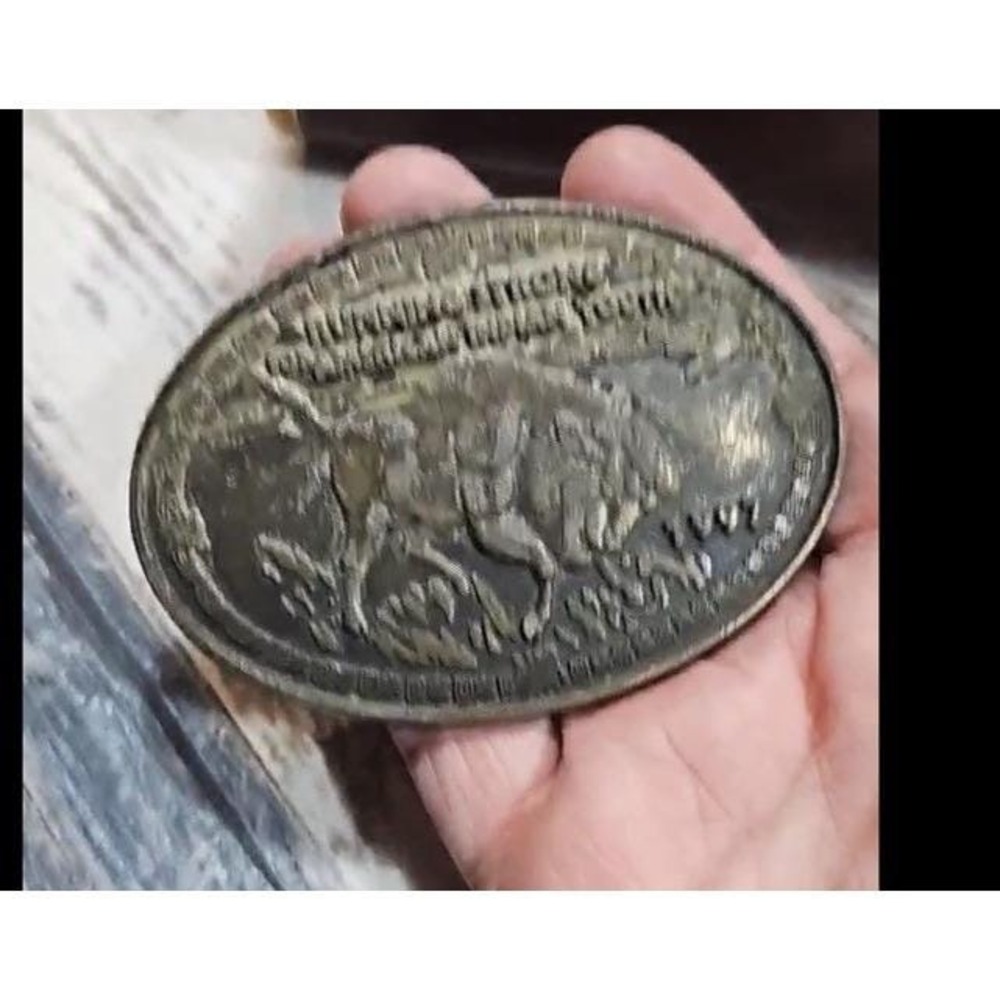 1997‎ Running Strong For American Indian Youth Buffalo Belt Buckle